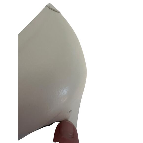 VIA SPIGA CREAM WHITE OPEN TOE WOMENS HEELS SIZE 7 1/2 B - Picture 7 of 12